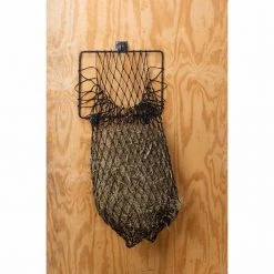 Tough-1 Hay Hoops Collapsible Wall Hay Feeder Frame, Black Silver