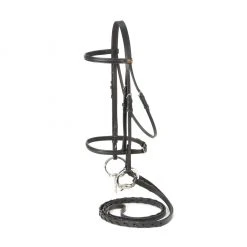 Tough-1 Silver Fox Raised Snaffle Bridle, 20-8557-2-0