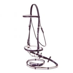 Tough-1 Padded Snaffle Bridle with Super Grip Reins, 20-9925-2-0