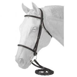 Tough-1 Padded Flash Noseband Snaffle Bridle, 21-1742-2-0