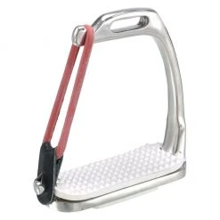 Tough-1 Peacock Stirrup Irons, White, 4-3/4 in., 24-913-3-412