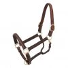 Tough-1 Raised Leather Halter, Horse, Brown, 44-8045-7-0